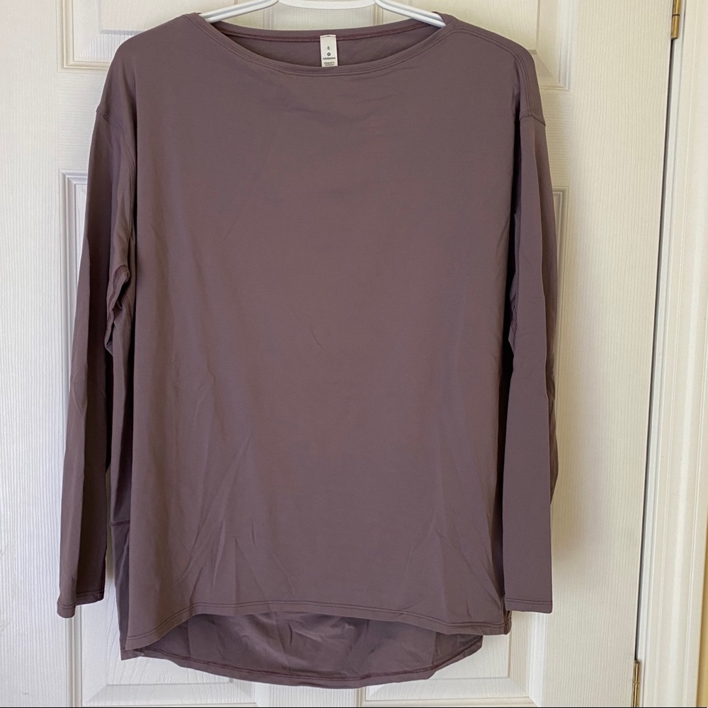 Lululemon Back in Action Long Sleeve, Purple